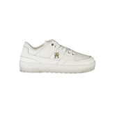 Tommy Hilfiger White Leather Women Sneaker -   -  Tommy Hilfiger.