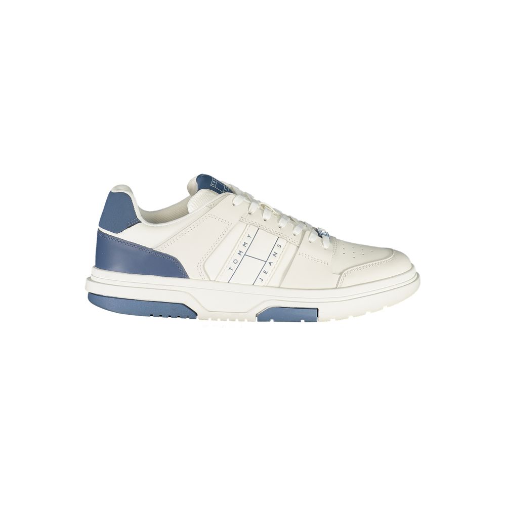 Tommy Hilfiger White Leather Men Sneaker -   -  Tommy Hilfiger.