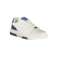 Tommy Hilfiger White Leather Men Sneaker -   -  Tommy Hilfiger.