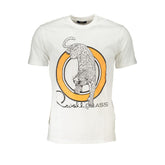 Cavalli Class White Cotton T-Shirt -   -  Cavalli Class.
