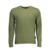 Napapijri Green Cotton Men Sweater -   -  Napapijri.