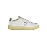 Gas White Artificial Leather Sneaker -   -  Gas.
