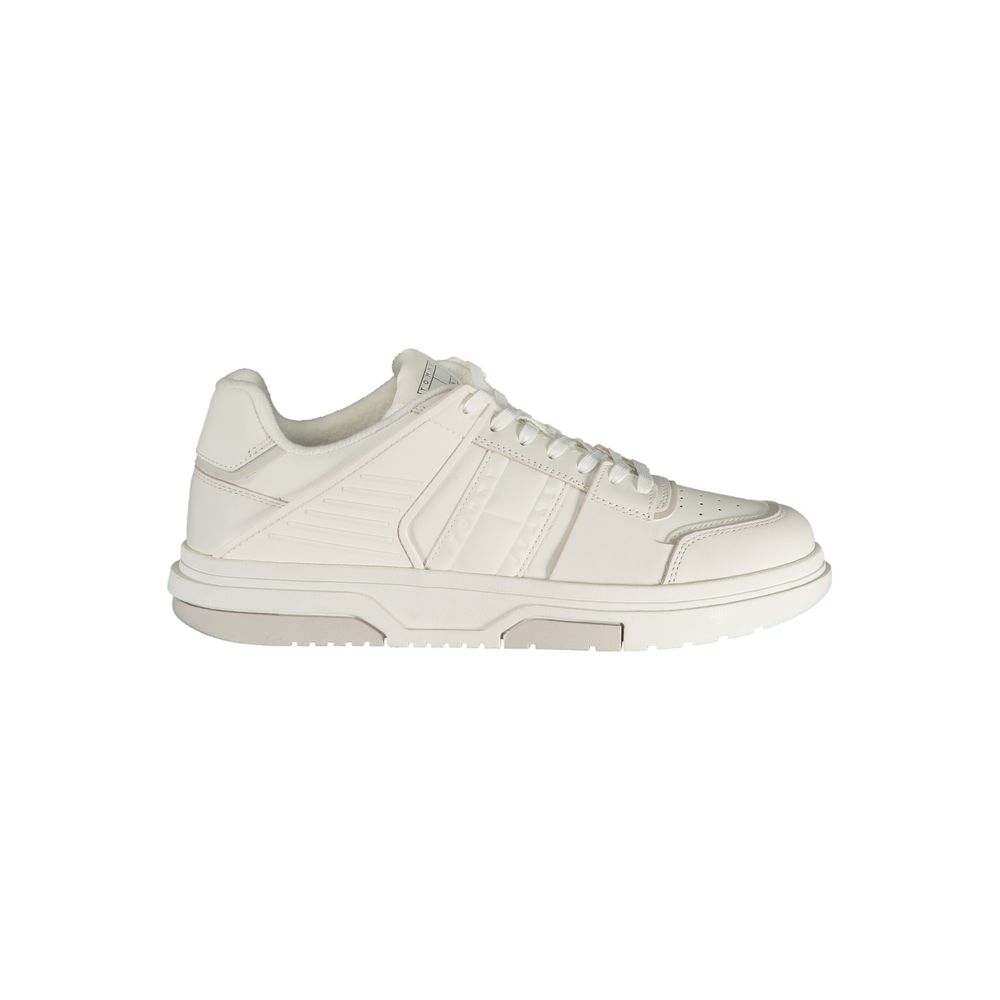 Tommy Hilfiger White Leather Men Sneaker -   -  Tommy Hilfiger.