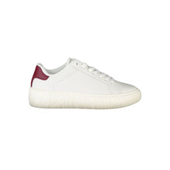 Tommy Hilfiger White Leather Women Sneaker - - Tommy Hilfiger.