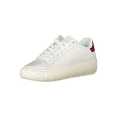 Tommy Hilfiger White Leather Women Sneaker - - Tommy Hilfiger.