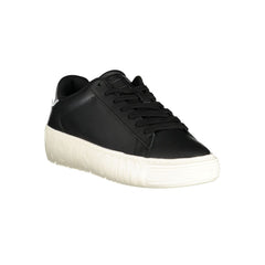 Tommy Hilfiger Black Leather Women Sneaker -   -  Tommy Hilfiger.