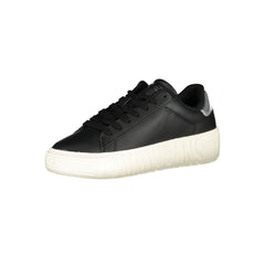 Tommy Hilfiger Black Leather Women Sneaker -   -  Tommy Hilfiger.