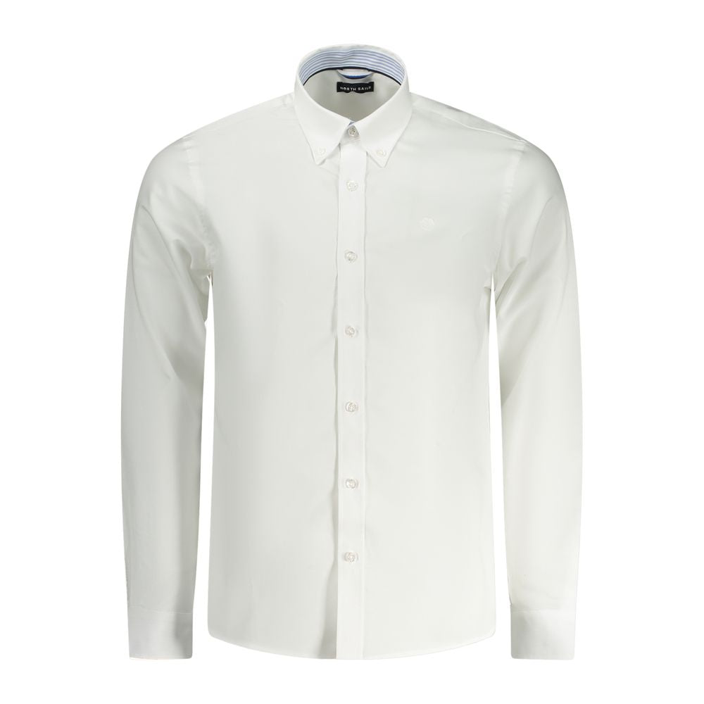 North Sails White Cotton Men Shirt - - North Sails.