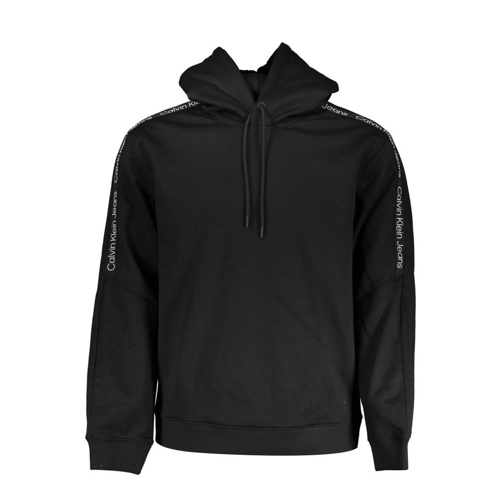 Calvin Klein Sleek Fleece Hooded Sweatshirt in Black -   -  Calvin Klein.