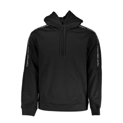 Calvin Klein Sleek Fleece Hooded Sweatshirt in Black -   -  Calvin Klein.
