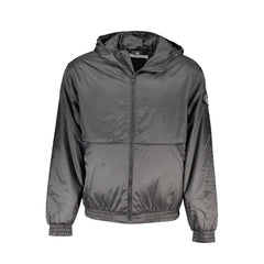 Calvin Klein Sleek Black Hooded Jacket with Contrast Detail -   -  Calvin Klein.