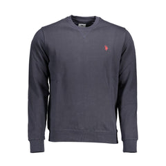 U.S. POLO ASSN. Blue Cotton Men Sweater - - U.S. POLO ASSN..