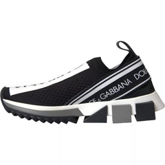 Dolce & Gabbana Black White Slip On Sorrento Sneakers Shoes -   -  Dolce & Gabbana.