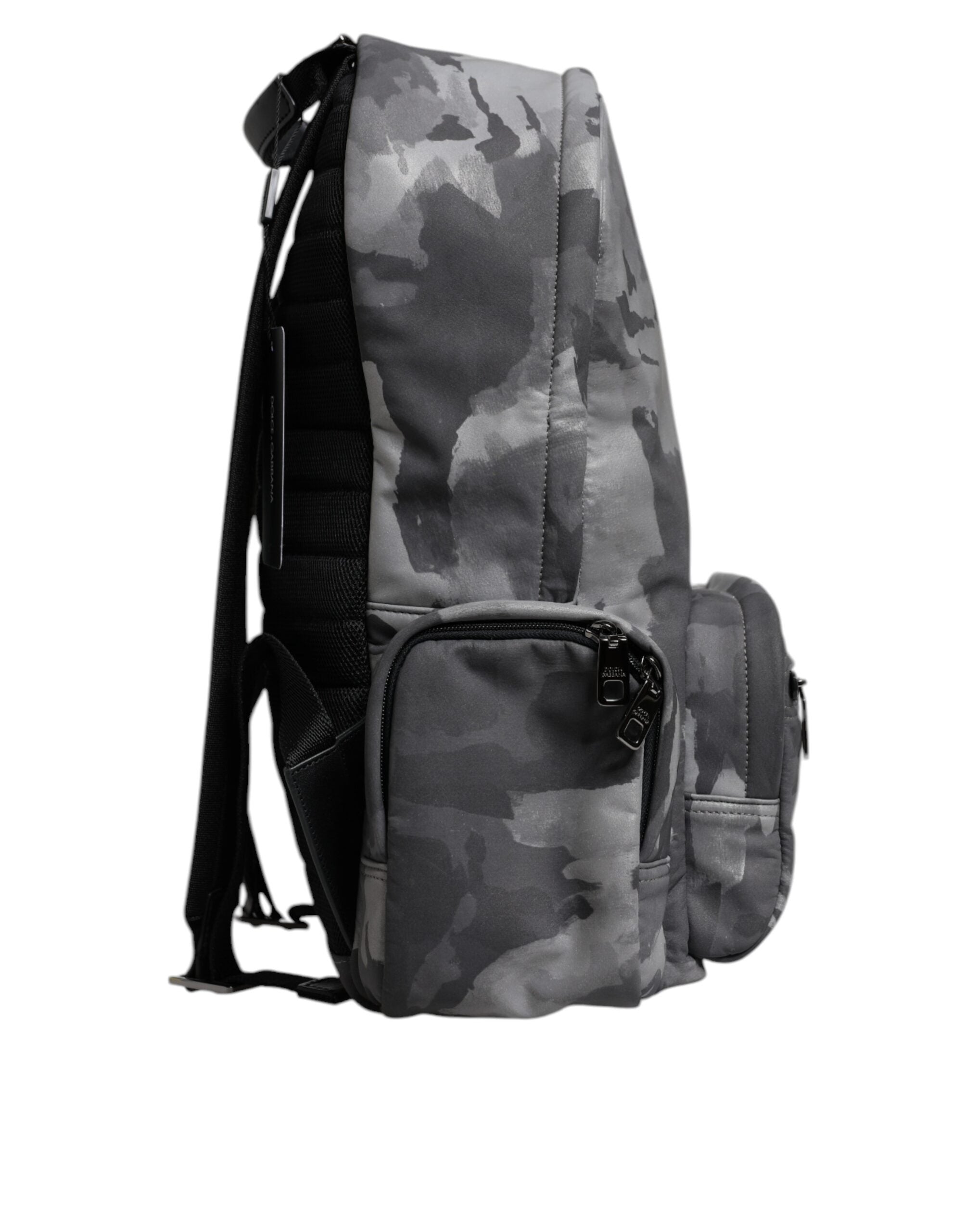 Dolce & Gabbana Gray Cotton Camouflage Logo Plaque Backpack Bag -   -  Dolce & Gabbana. Dolce & Gabbana Gray Cotton Camouflage Logo Plaque Backpack Bag -   -  Dolce & Gabbana.