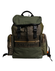 Dolce & Gabbana Green Patchwork Travel Backpack Military Bag -   -  Dolce & Gabbana.
