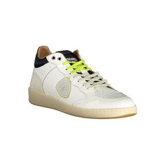 Blauer White Leather Men Sneaker -   -  Blauer.