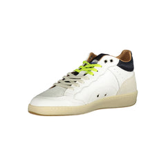 Blauer White Leather Men Sneaker -   -  Blauer.