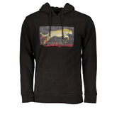 Cavalli Class Black Cotton Men Sweater -   -  Cavalli Class.