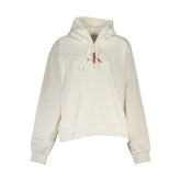 Calvin Klein Chic White Fleece Hooded Sweatshirt -   -  Calvin Klein.