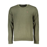 Napapijri Green Cotton Men Sweater -   -  Napapijri.