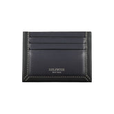 Tommy Hilfiger Sleek Blue Leather Card Holder with Contrast Detail -  Leather Card Holder for Men -  Tommy Hilfiger.