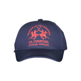 La Martina Blue Cotton Men Cap -   -  La Martina.