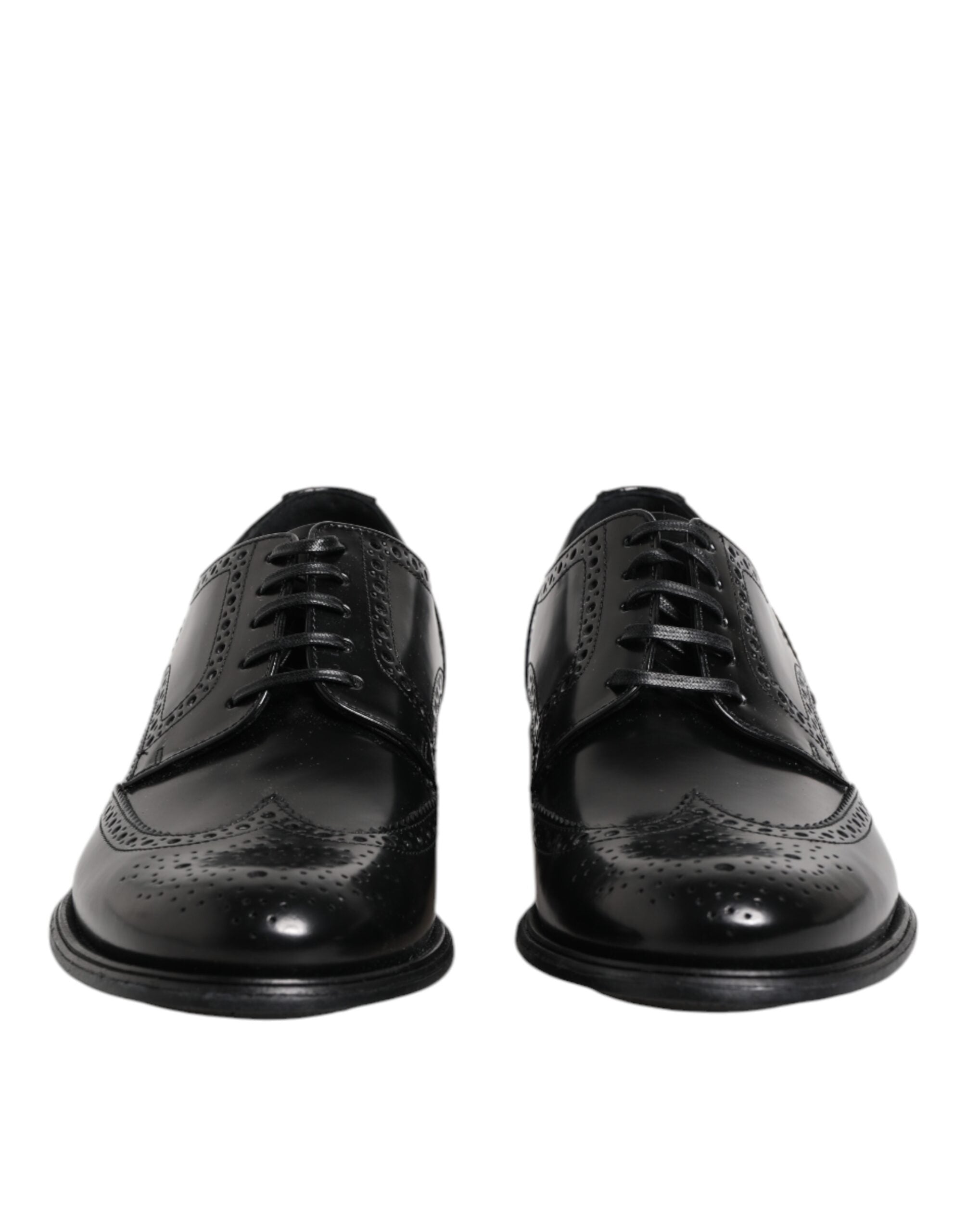Dolce & Gabbana Black Leather Derby Wingtip Formal Shoes -   -  Dolce & Gabbana. Dolce & Gabbana Black Leather Derby Wingtip Formal Shoes -   -  Dolce & Gabbana.
