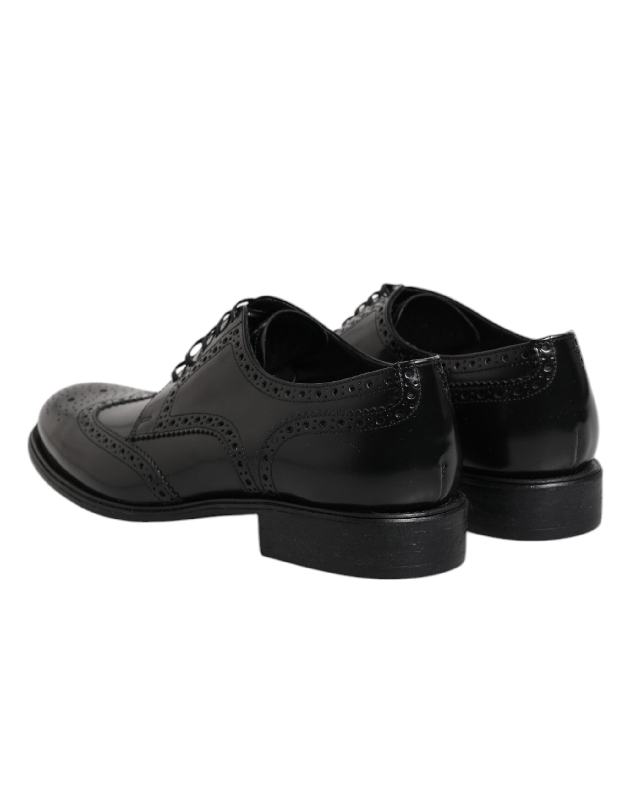 Dolce & Gabbana Black Leather Derby Wingtip Formal Shoes -   -  Dolce & Gabbana. Dolce & Gabbana Black Leather Derby Wingtip Formal Shoes -   -  Dolce & Gabbana.