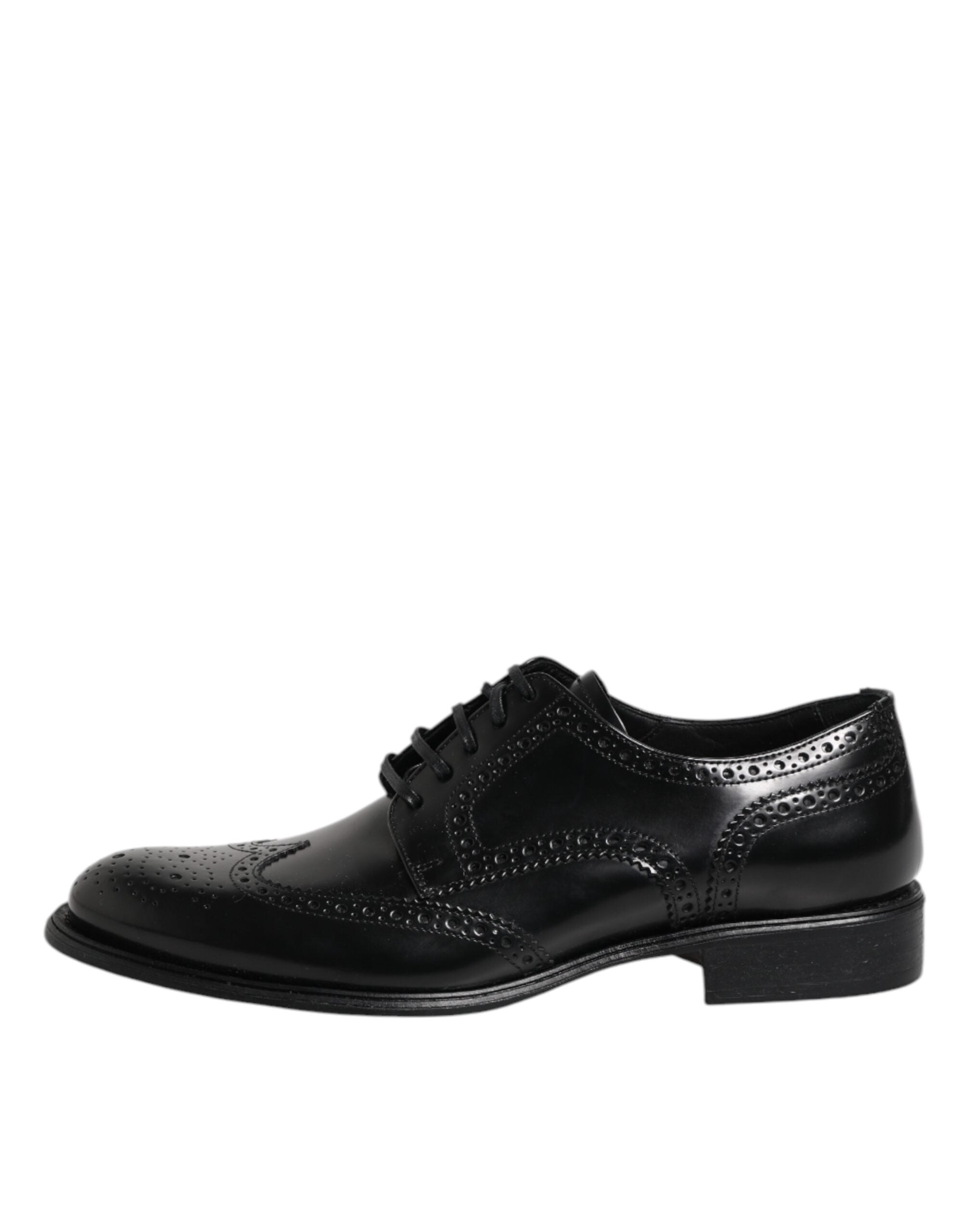 Dolce & Gabbana Black Leather Derby Wingtip Formal Shoes -   -  Dolce & Gabbana. Dolce & Gabbana Black Leather Derby Wingtip Formal Shoes -   -  Dolce & Gabbana.