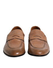Brunello Cucinelli Brown Leather Loafer Dress Formal Shoes -   -  Brunello Cucinelli.