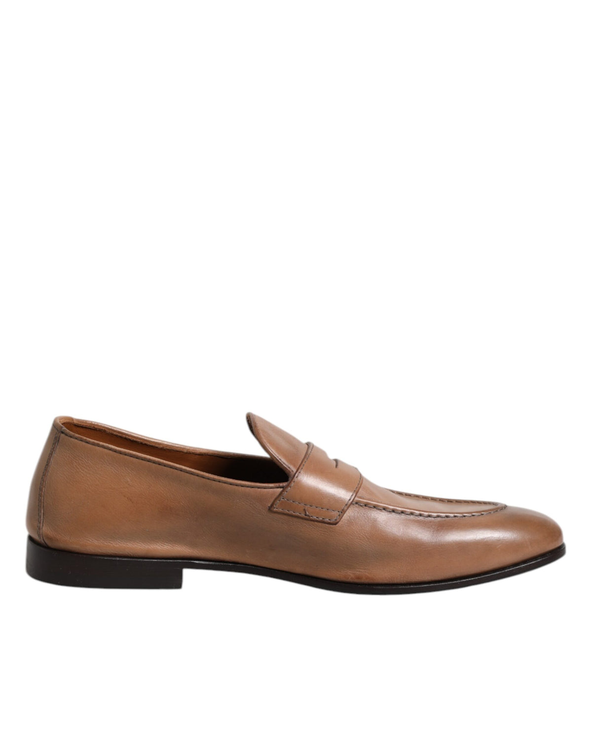 Brunello Cucinelli Brown Leather Loafer Dress Formal Shoes -   -  Brunello Cucinelli.