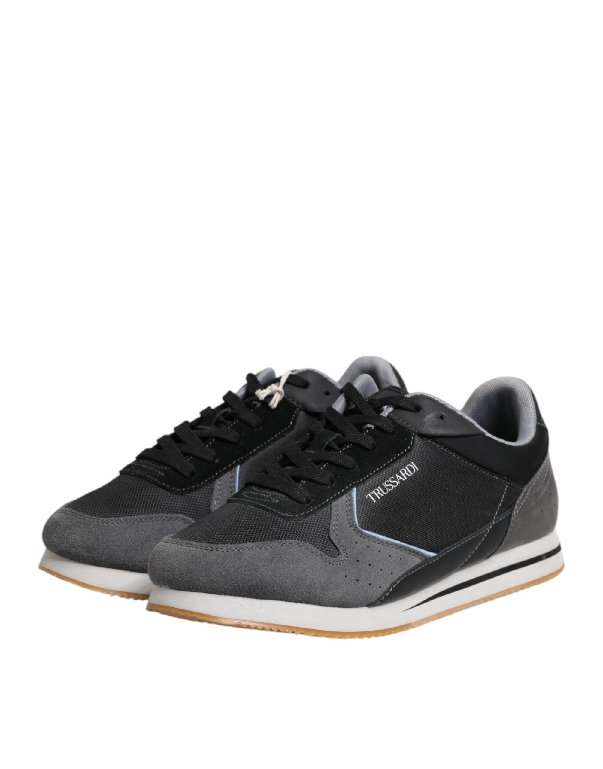 Trussardi Black Gray Lace Up Low Top Casual Sneakers Shoes -   -  Trussardi. Trussardi Black Gray Lace Up Low Top Casual Sneakers Shoes -   -  Trussardi.