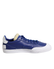 Nike White Blue Lace Up Low Top Drop-Type PRM Sneakers Shoes -   -  Nike.