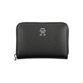 Tommy Hilfiger Elegant Black Zip Wallet with Multiple Compartments -   -  Tommy Hilfiger.