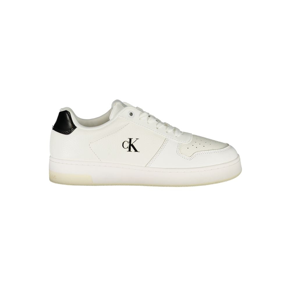 Calvin Klein White Leather Women Sneaker -   -  Calvin Klein.