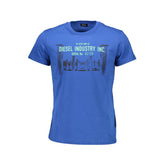 Diesel Blue Cotton Men T-Shirt -   -  Diesel.