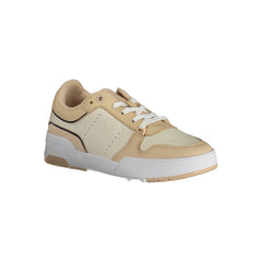 Tommy Hilfiger Beige Leather Women Sneaker -   -  Tommy Hilfiger.