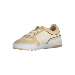 Tommy Hilfiger Beige Leather Women Sneaker -   -  Tommy Hilfiger.