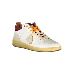 Blauer Sleek White Sneakers with Contrast Accents -   -  Blauer.