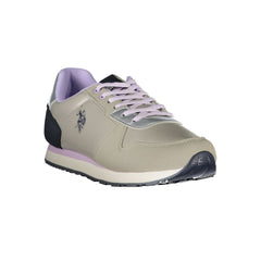 U.S. POLO ASSN. Silver Polyester Women Sneaker -   -  U.S. POLO ASSN..