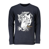 Cavalli Class Blue Cotton Men Sweater -   -  Cavalli Class.