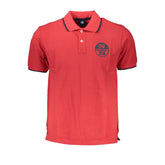 North Sails Red Cotton Polo Shirt -   -  North Sails.