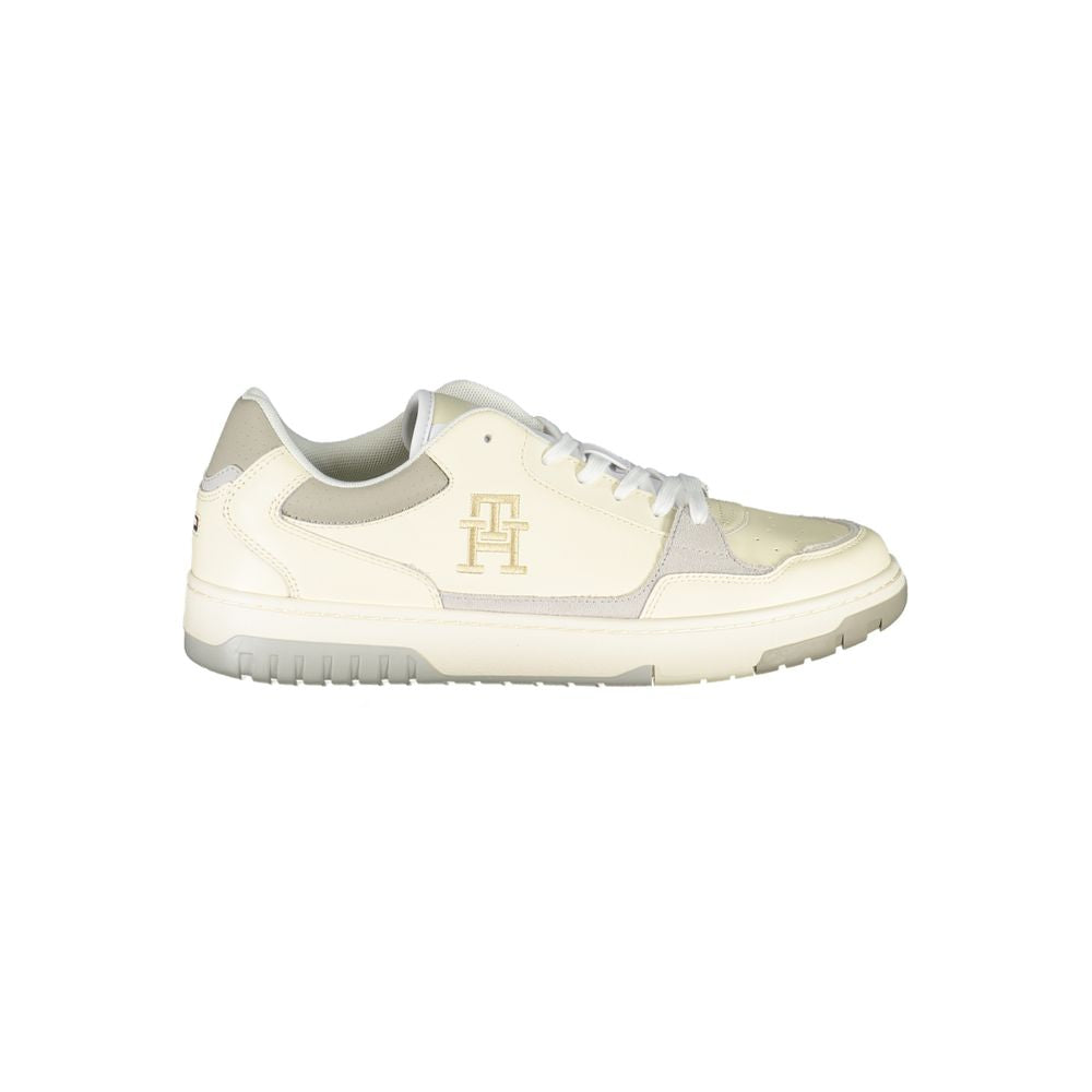 Tommy Hilfiger Beige Sports Sneakers with Unique Embroidery -   -  Tommy Hilfiger.