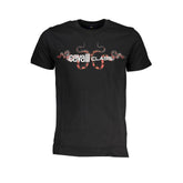 Cavalli Class Black Cotton T-Shirt -   -  Cavalli Class.
