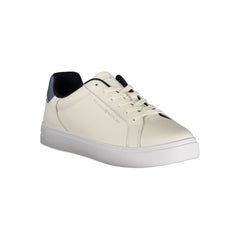 Tommy Hilfiger Beige Leather Women Sneaker -   -  Tommy Hilfiger.