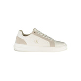 Calvin Klein White Leather Men Sneaker -   -  Calvin Klein.