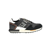 Napapijri Black Leather Men Sneaker -   -  Napapijri.