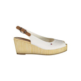 Tommy Hilfiger White Cotton Sandal -   -  Tommy Hilfiger.