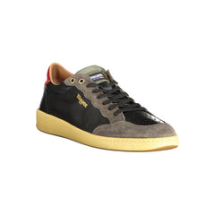 Blauer Black Leather Men Sneaker - - Blauer.