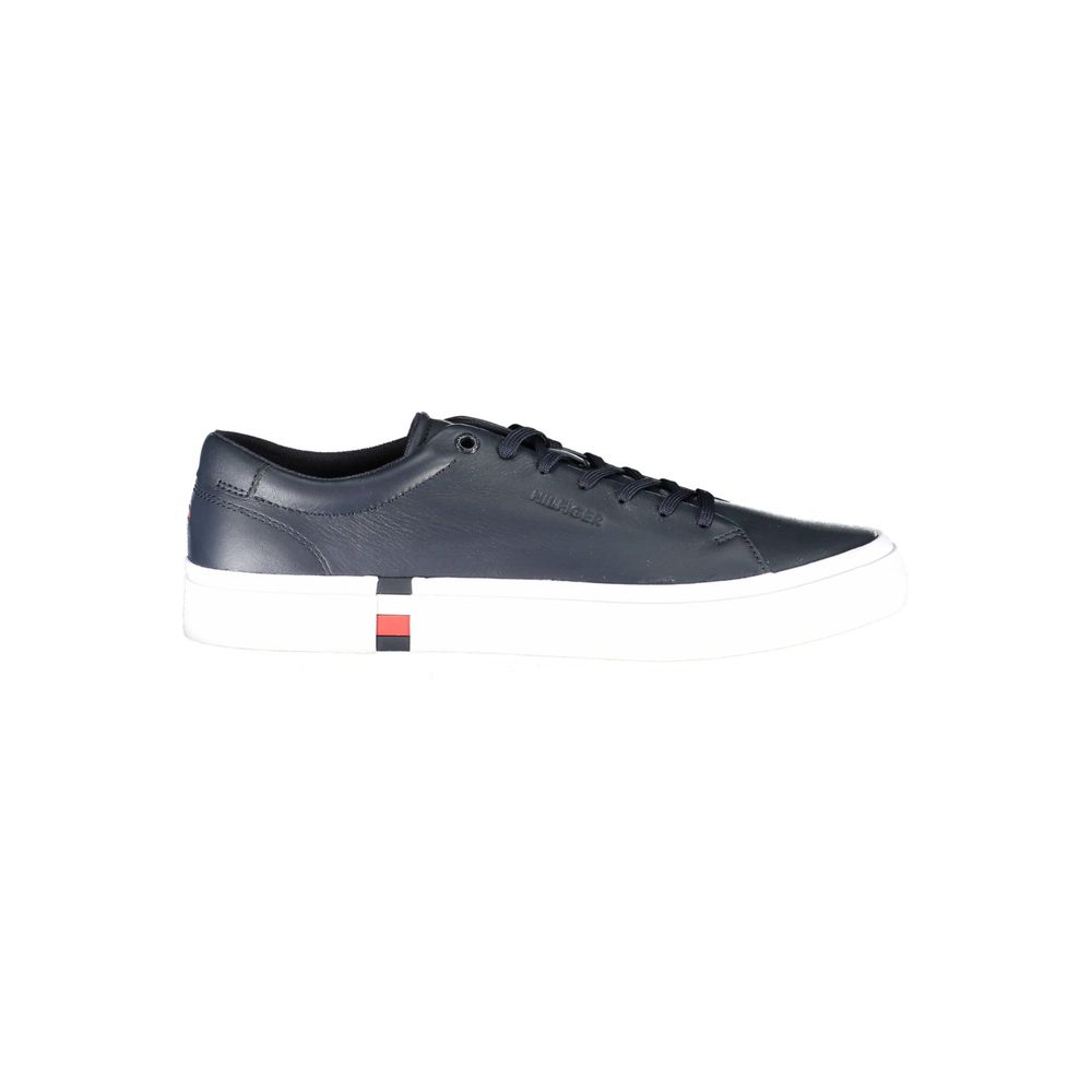 Tommy Hilfiger Blue Leather Men Sneaker -   -  Tommy Hilfiger.